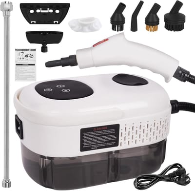 Draagbare Stoomreiniger - Elektrische Stomer - Huis Reinigen - 6 Instelbare Niveaus - 1100 ml Reservoir - Wit
