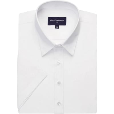 Brook Taverner Dames/Dames Eos Blouse met Korte Mouwen (Wit)