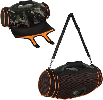 Draagtas voor JBL Boombox 4, draagbare reistas draagtas organizer luidspreker EVA beschermhoes doos met schouderriem en klein vak voor JBL Boombox 4 Speaker