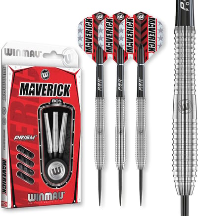 Professionele Steeltip Tungsten Dartset 21-25 gram met Flights en Stelen