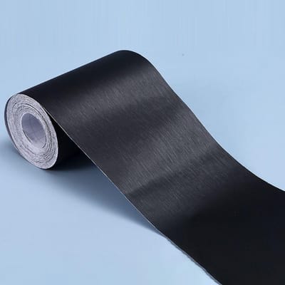 10M Zelfklevende Rand Vloerstickers voor Woonkamer Plint Waterdicht Vinyl Taillelijn Behang Huisdecoratie 5cm x 10m zwart