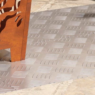 vidaXL - Trapmatten - 4 - st - 90 - x - 40 - cm - Zilver - Aluminium - Rechthoekig
