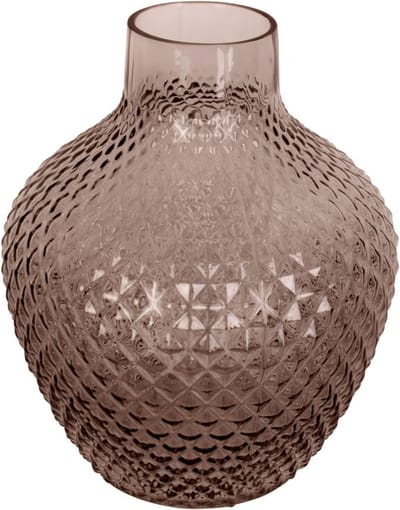 Present Time Vaas Delight - Large - Glas Chocolade Bruin - Ø21x25cm - Modern