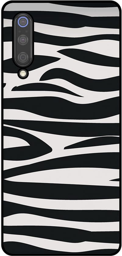 Smartphonica Telefoonhoesje Geschikt voor Xiaomi Mi 9 met zebra opdruk - TPU backcover case zebra design - Zwart Wit geschikt voor Xiaomi Mi 9