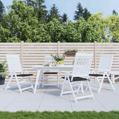 vidaXL - Tuinstoelkussens - 4 - st - 50x50x3 - cm - oxford - stof - zwart