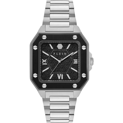 Philipp Plein Plein Edge PWYGA0226 Horloge - Staal - Zilverkleurig - Ø 42 mm