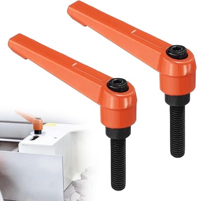 Set van 2 verstelbare fixatiehandvaten, M8, klemhendels met schroefdraad voor het veilig verbinden en vastzetten van onderdelen