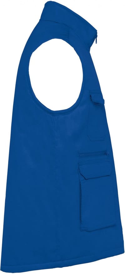WK. Designed To Work Gewatteerd unisex gilet in polykatoen met veel zakken WK607 - Royal Blue - 3XL