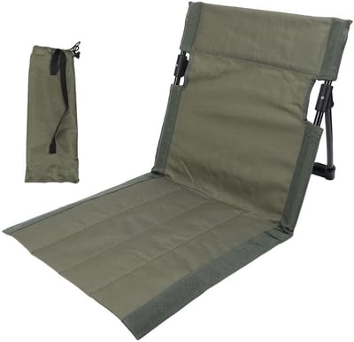 Dailygoods- Vloerstoel Lichtgewicht - Verstelbare Rugleuning - Campingstoel - Opvouwbaar - Draagbaar - 600D Oxford-stof - Inclusief Opbergtas
