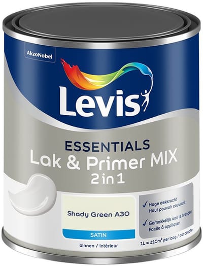 Levis - Essentials Lak & Primer Mix - Shady Green A30 - Mengverf - 1 L
