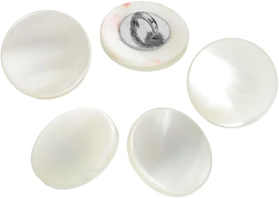 Knopen 15 mm Schacht Schelp Knopen Voor Naaien Shirt DIY Decoratie Glanzend Wit/Zilver