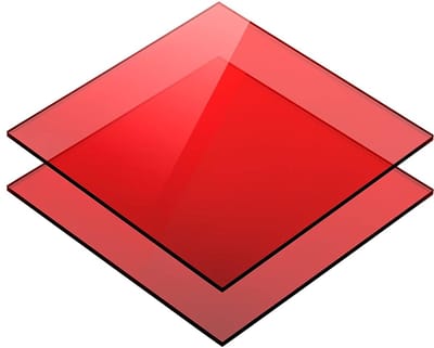Acrylglas Plaat - Kunststof Glas - Ambachtelijk Werk - Onbreekbaar Materiaal - 3mm Dik - Rood