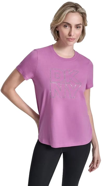 Dkny Dp6t1533 T-shirt Met Korte Mouwen Paars M Vrouw