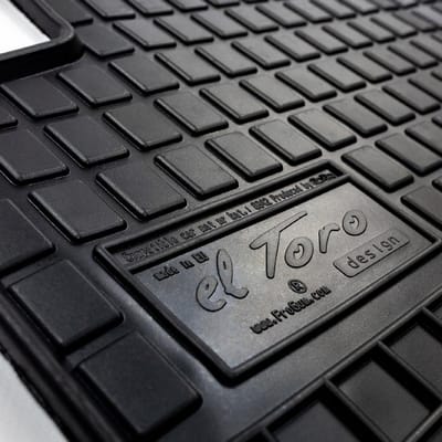 Frogum Rubberen Automat Set - Geschikt voor Ford Transit Custom V710 vanaf 2023 - 3-delig - Antislip - Geurloos - Zwart
