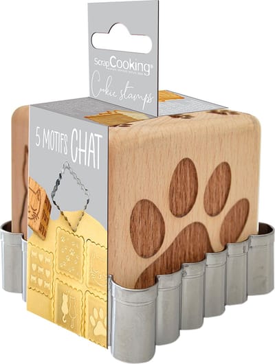 ScrapCooking Koekjesstempel Kat set/2