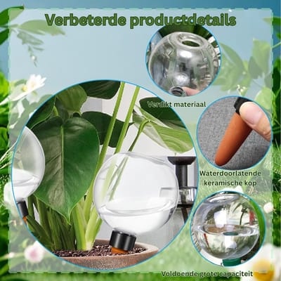 White-Label® Waterdruppelaar voor Planten - Druppelsysteem Kamerplanten - Watergeefsysteem - Beregening