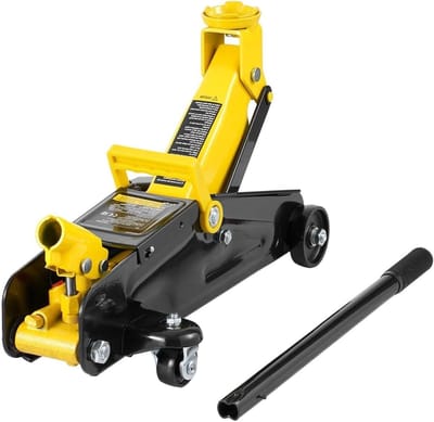 Schaarkrik - Vloerkrik Hydraulisch - Auto Onderhoud - Laag Profiel - 2 Ton Capaciteit - Zwart