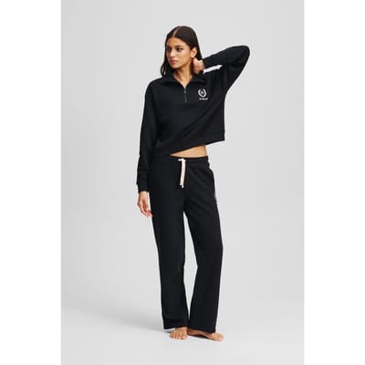 Karl Lagerfeld Black Hotel Karl Crest Straight Leg Taglia: XS | Pantaloni da tuta Outlet | Donna
