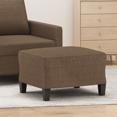 vidaXL Voetenbank 60x50x41 cm stof bruin