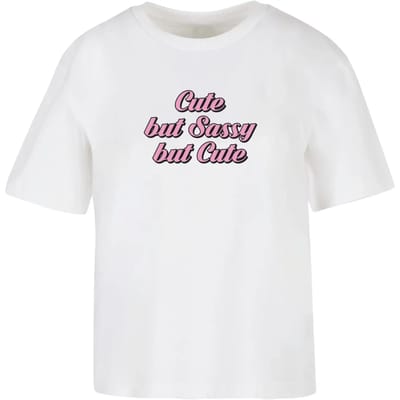 Dames-T-shirt Miss Tee Cute But Sassy