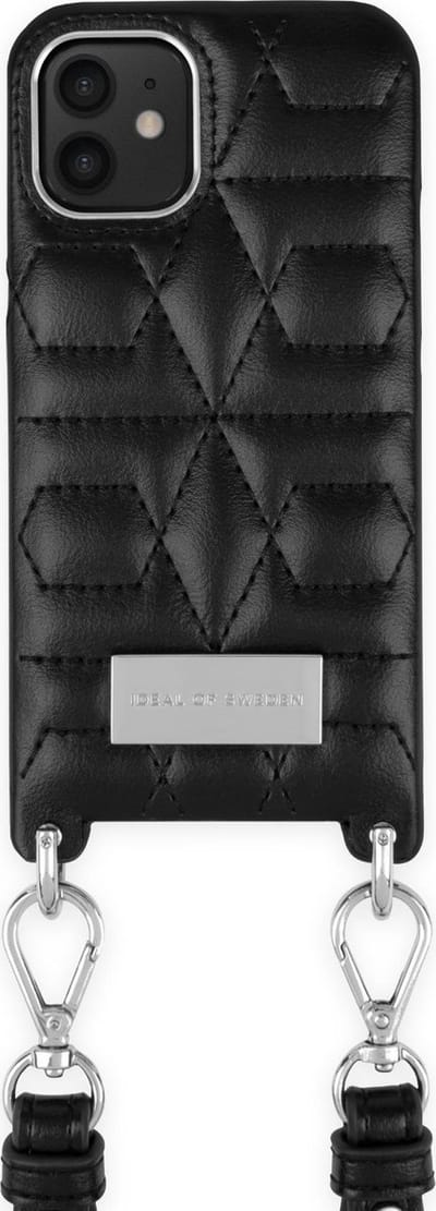 IDeal of Sweden Statement Phone Necklace Case iPhone 12 Mini Quilted Black