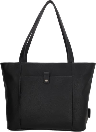 Beagles Cuenca Shopper - Schoudertas - Damestas - Ruime Handtas - Met Rits - Tote Bag - Dames Tas - Zwart