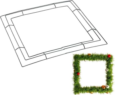 Kroon Frame - Draad Kroon - Decoratie Maken - Robuuste Metaalconstructie - 30 cm - Groen