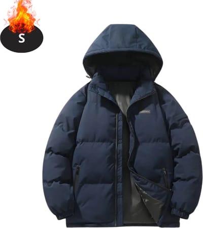 Livano Winterjas - Parka - Heren - Winter - Jas - Volwassen - Stijlvol - Blauw - S