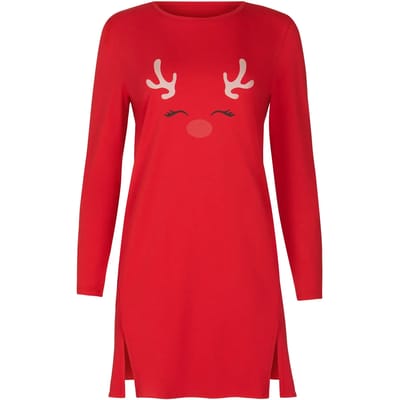 T-shirtjurk met lange mouwen voor dames Lisca Holiday