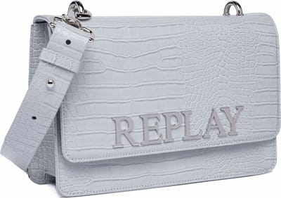 REPLAY Schoudertas Avondtas Crossbody Bag Cement Grey Lichtgrijs