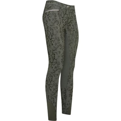 Imperial Riding Rijbroek El Capone Full Grip Donkergroen - 34
