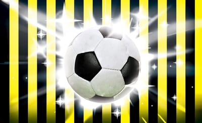 Football Yellow Black Stripes Photo Wallcovering