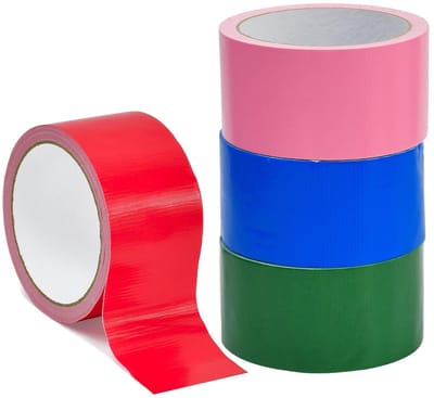 Kleurige Waterdichte Reparatietape - 4 Rollen van 5 cm x 10 m, Sterke Plakband voor Binnen en Buiten, Ideaal voor Klussen en Creatieve Projecten