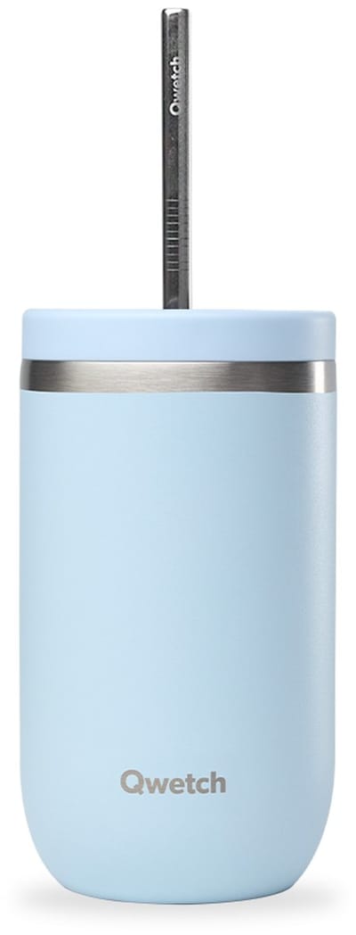Qwetch Cold Cup Geïsoleerd - Pastel Blauw