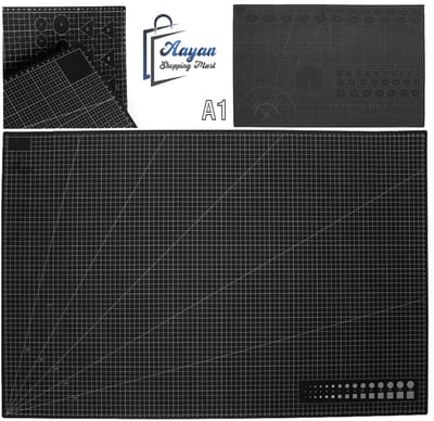 Zelf herstellende Snijmat A1 – Zwart – Dubbelzijdige Modellering Snijondergrond – Knutselmat – Professionele Cutting Mat – Werkmat – 42893