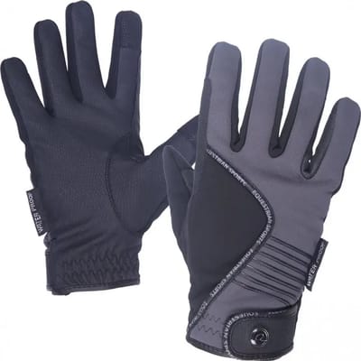 Qhp Handschoenen Qhp Tromso Zwart-grijs - XS