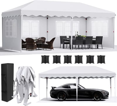 Ruim 3x6 Partytent met Zijpanelen - Waterdicht en UV-Bescherming voor Tuinfeesten en Bruiloften