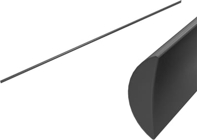 Owen & Fich Waterdichte Vloer Strip Brushed Gun Metal | Geborsteld Gun Metal PVD 750mm
