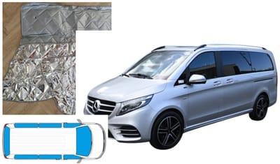 Raamisolatie set 8 Delig voor en achterzijde Mercedes Vito Tourer V-Klasse vanaf 2015 (Korte wielbasis L1)