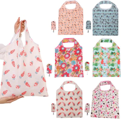 Grote Vouwbare Winkeltas, Herbruikbare Waterdichte Eco Tote Bag voor Winkelen, Reizen en Uitjes, Ideaal voor Fruit en Groenten