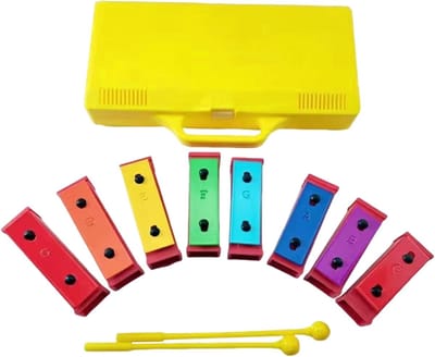 Klokkenspel Instrument - Metalen Percussie - Muziek Leren - Diatonisch Resonator - 37x13x4cm