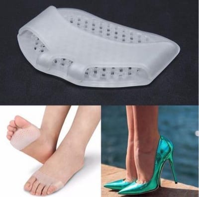 New Age Devi - Siliconen Antislip Voorvoet Inlegzool voor Hakken - Teen Beschermer Kussen - Anti slip sokken Pads - one size 1 paar - Ultiem voeten comfort