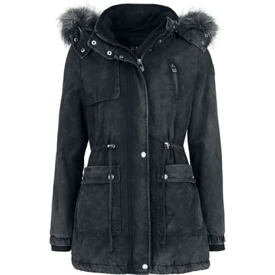 Black Premium by EMP Winterjas - Ladies Field Jacket - S tot XXL - voor Vrouwen - donkergrijs