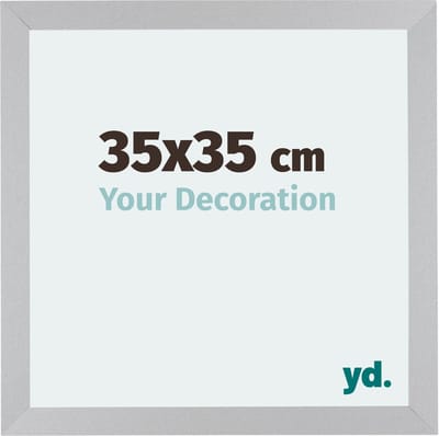 Your Decoration - Fotolijst 35x35 cm - MDF - Zilver Mat - Mura