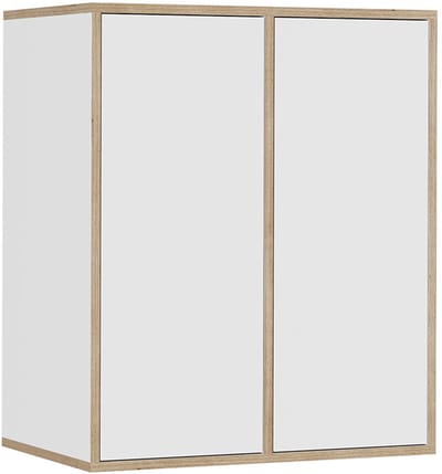Vicco Tetrix Wandrek – 63 x 75 cm met 2 deuren Wit