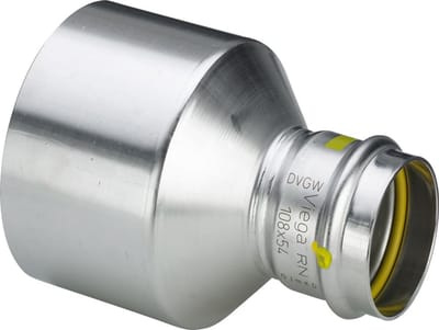 Viega Sanpress Inox G XL-verloopstuk, d1 64,0, d2 54 staal roestvrij Model 0215.1XL, 578336