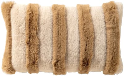 Dutch Decor ELLIE - kussenhoes 30x50 cm - imitatiebont - Irish Cream - beige - met rits - zonder binnenkussen