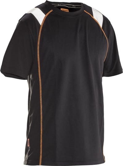 Jobman 5620 Spun-Dye Vision T-shirt 65562053 - Zwart/Oranje - M