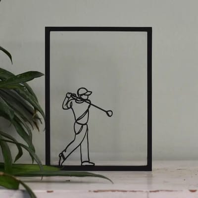 Houten Lijstje - Floating Frames - Golfer