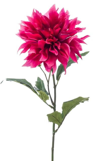 Emerald - Kunstbloem Dahlia fuchsia 60cm - Kunstplant voor binnen
